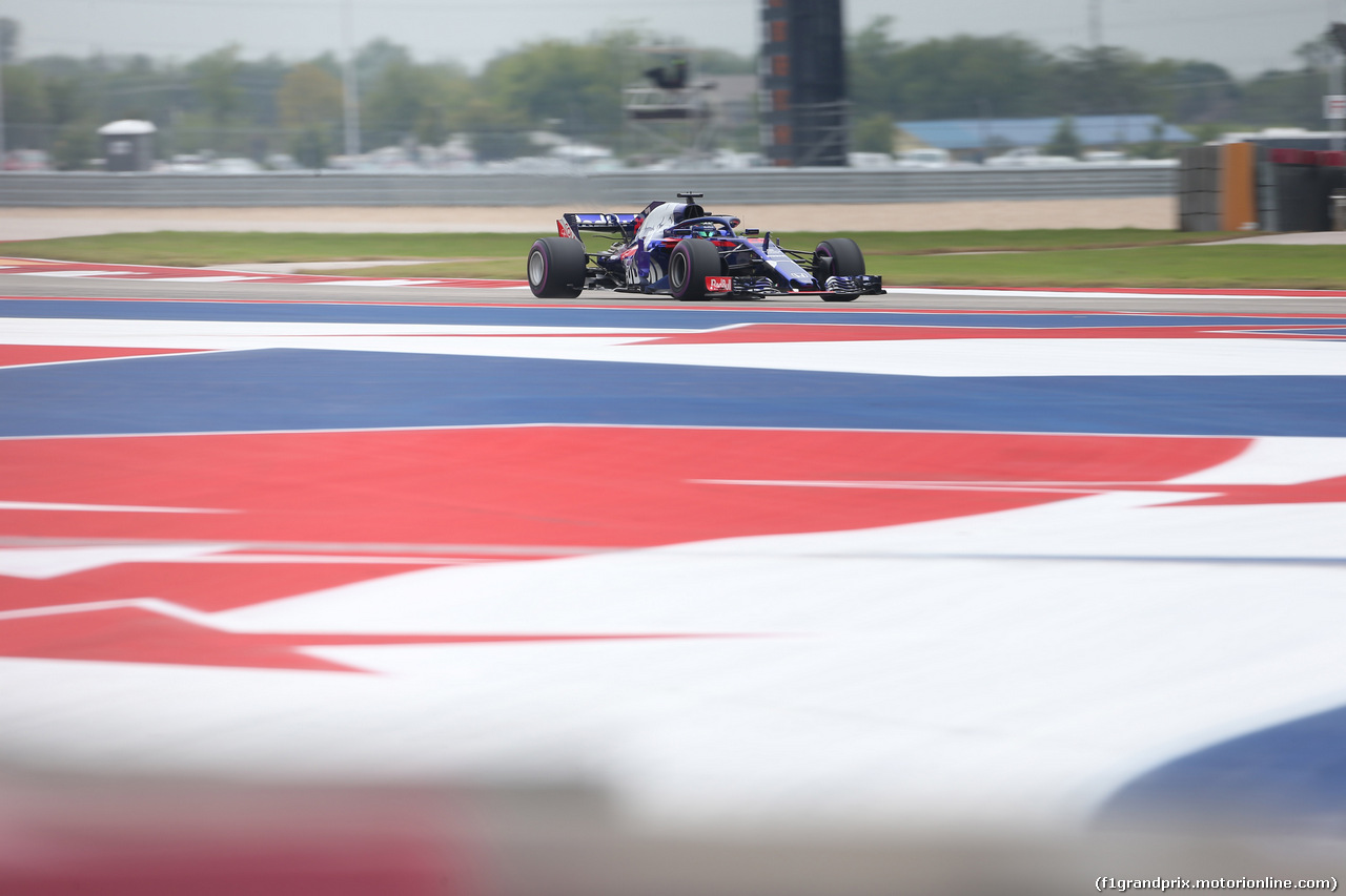 GP USA, 20.10.2018- Prove Libere 3, Brendon Hartley (FRA) Scuderia Toro Rosso STR13