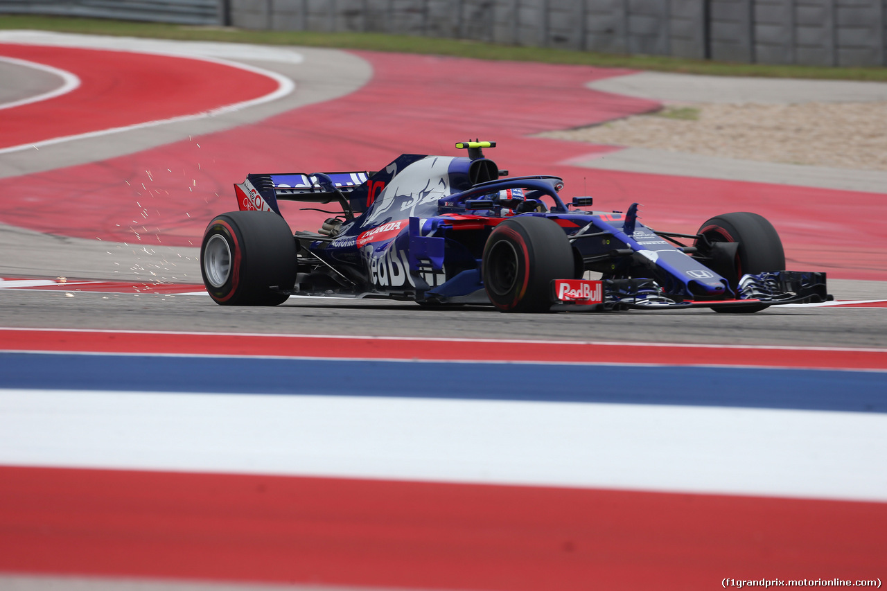 GP USA, 20.10.2018- Prove Libere 3, Pierre Gasly (FRA) Scuderia Toro Rosso STR13