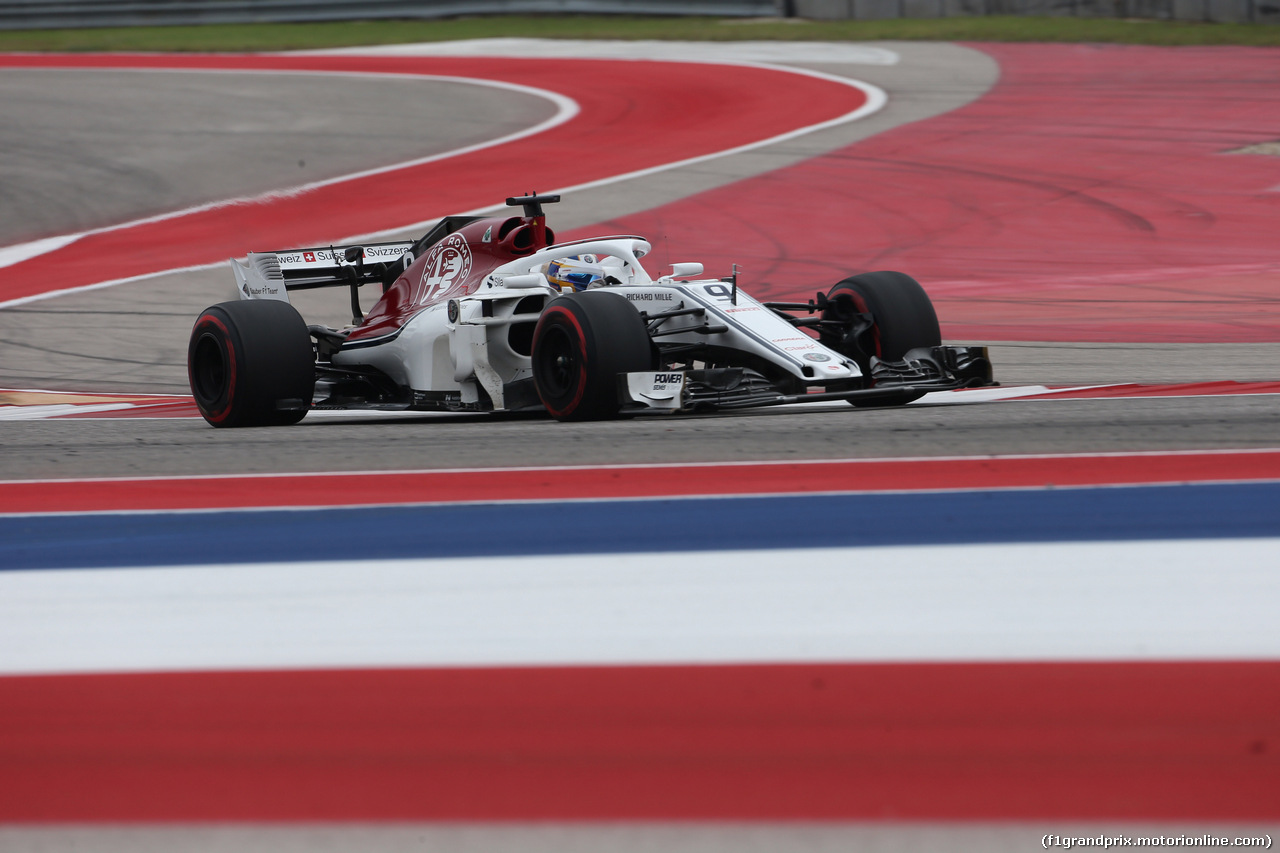 GP USA, 20.10.2018- Prove Libere 3, Marcus Ericsson (SUE) Alfa Romeo Sauber C37