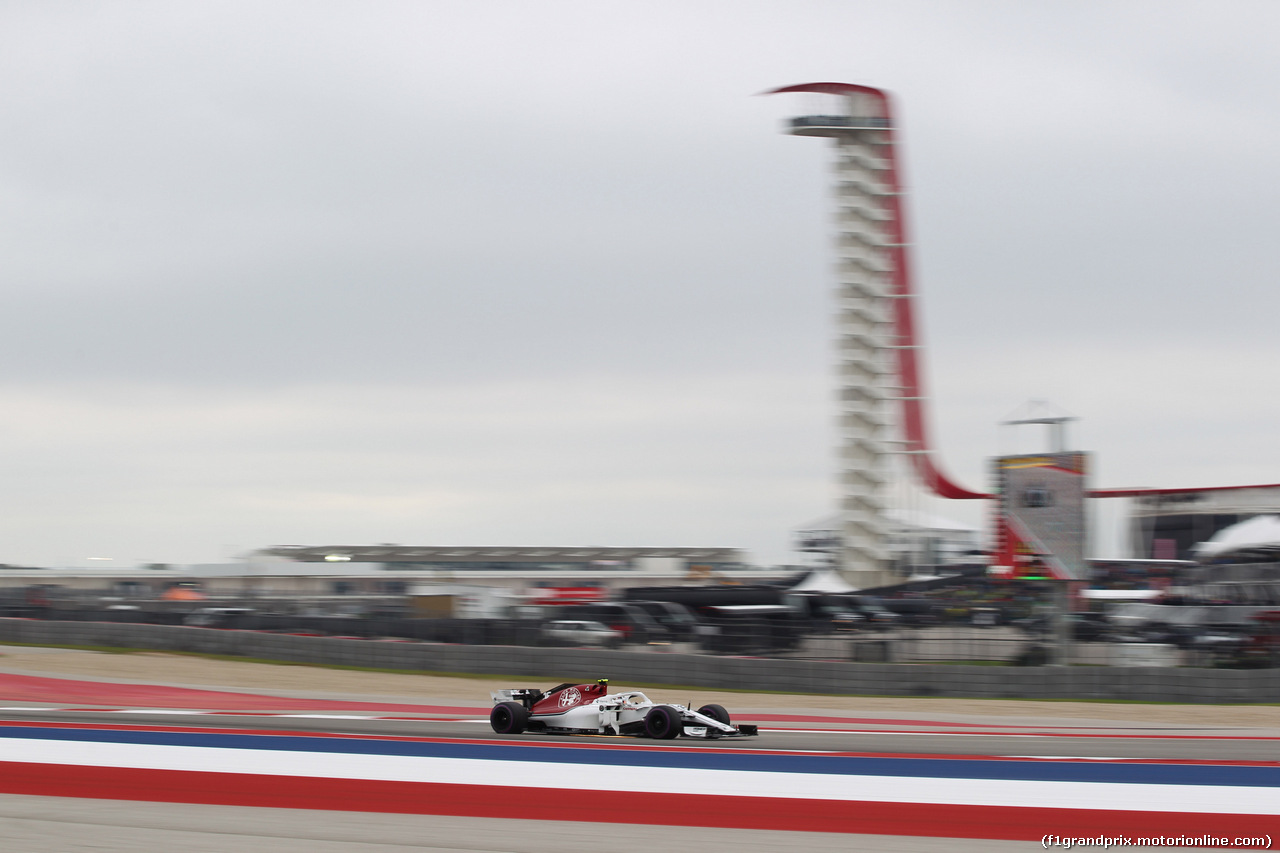 GP USA, 20.10.2018- Prove Libere 3, Charles Leclerc (GER) Alfa Romeo Sauber C37