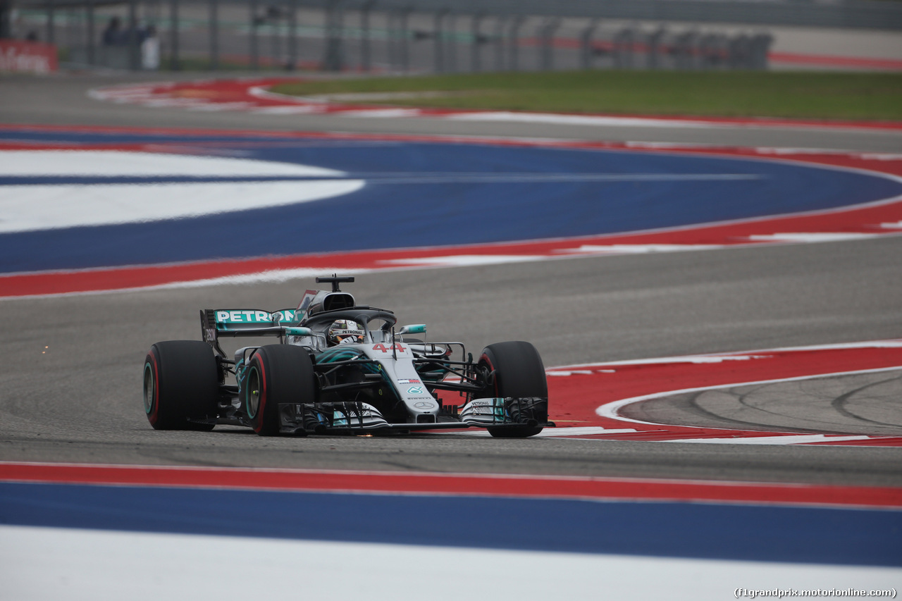 GP USA, 20.10.2018- Prove Libere 3, Lewis Hamilton (GBR) Mercedes AMG F1 W09