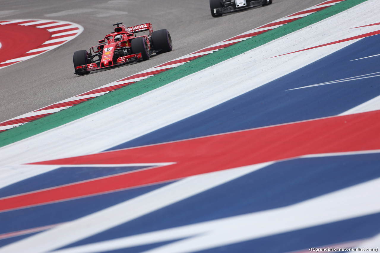 GP USA, 20.10.2018- Prove Libere 3, Sebastian Vettel (GER) Ferrari SF71H