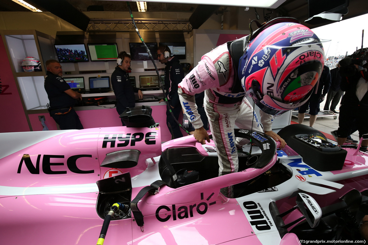 GP USA, 20.10.2018- Prove Libere 3, Sergio Perez (MEX) Racing Point Force India F1 VJM11