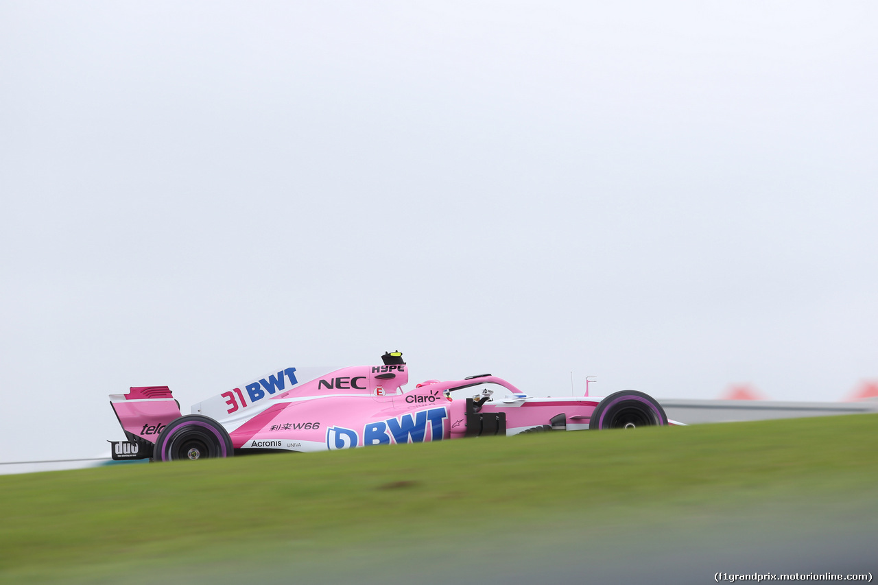 GP USA, 20.10.2018- Prove Libere 3, Esteban Ocon (FRA) Racing Point Force India F1 VJM11