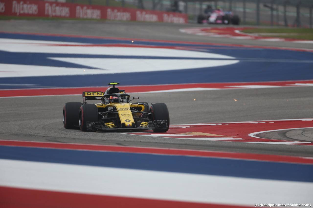 GP USA, 20.10.2018- Prove Libere 3, Carlos Sainz Jr (ESP) Renault Sport F1 Team RS18
