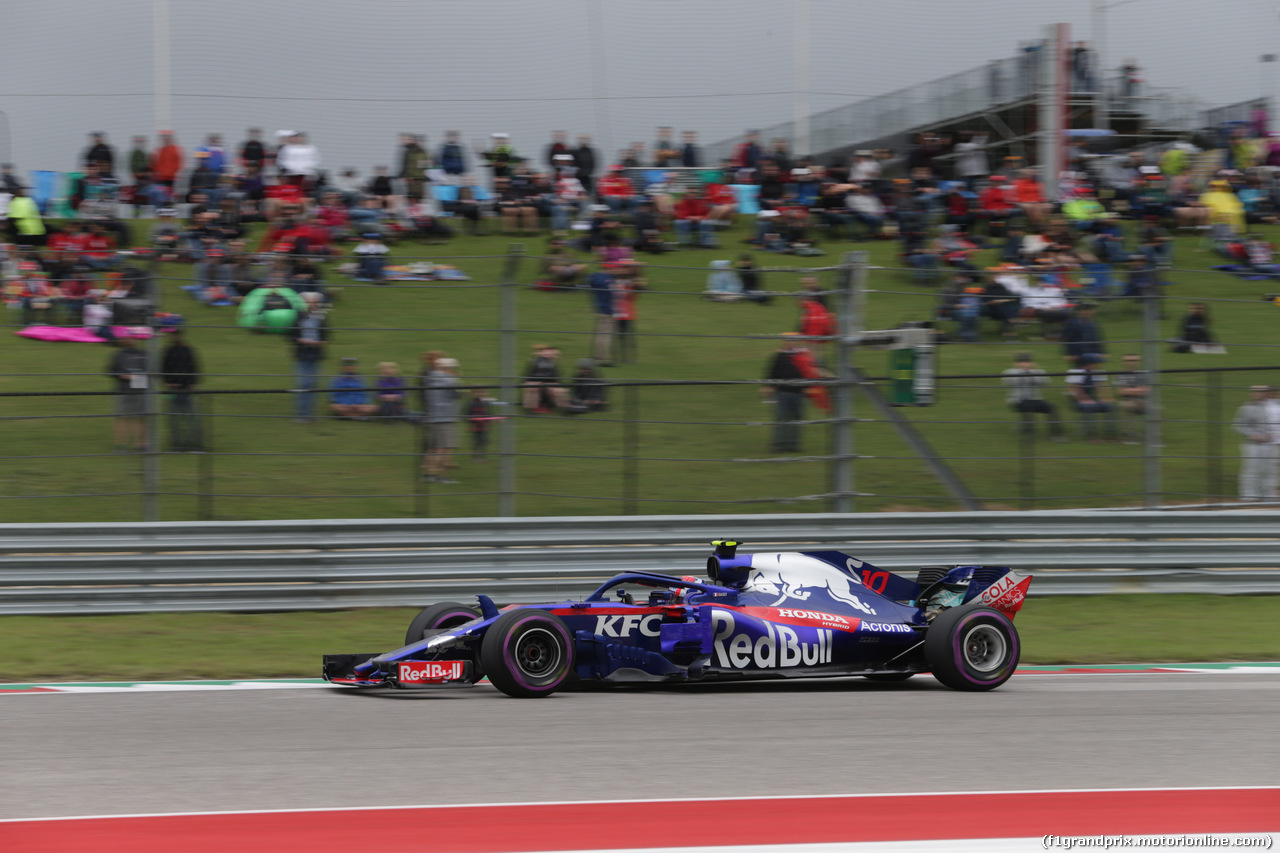 GP USA, 20.10.2018- Prove Libere 3, Pierre Gasly (FRA) Scuderia Toro Rosso STR13