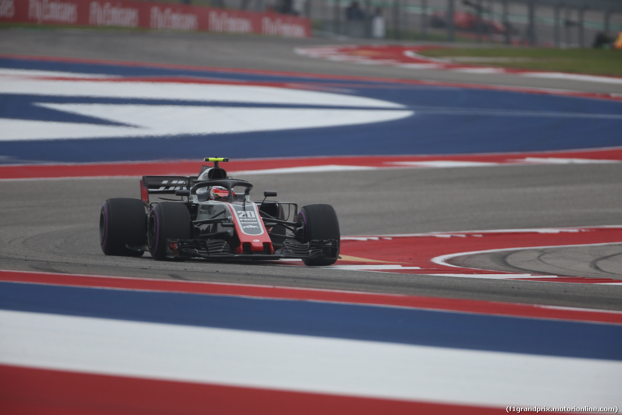 GP USA, 20.10.2018- Prove Libere 3, Kevin Magnussen (DEN) Haas F1 Team VF-18