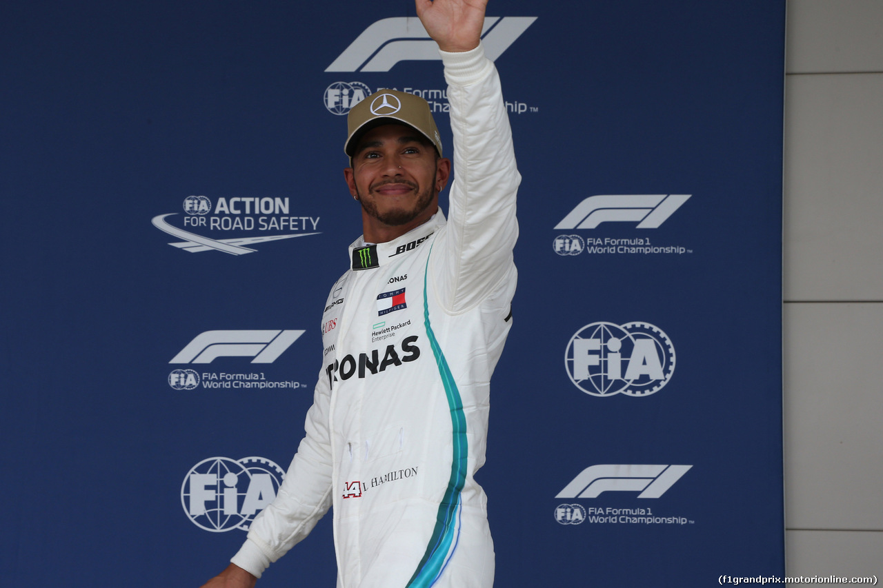 GP USA, 20.10.2018- Pole Position Pirelli Award, Lewis Hamilton (GBR) Mercedes AMG F1 W09