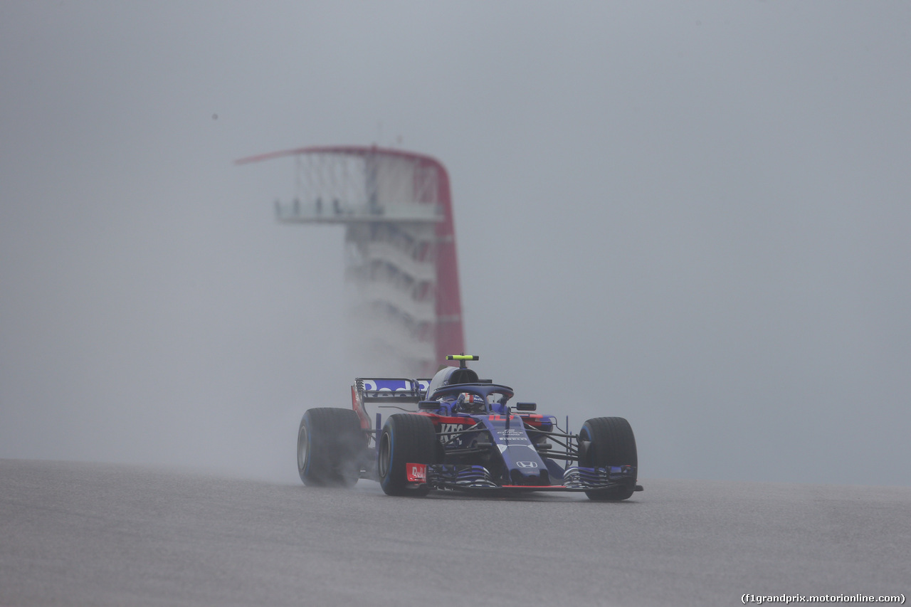 GP USA, 19.10.2018- free Practice 1,  Pierre Gasly (FRA) Scuderia Toro Rosso STR13