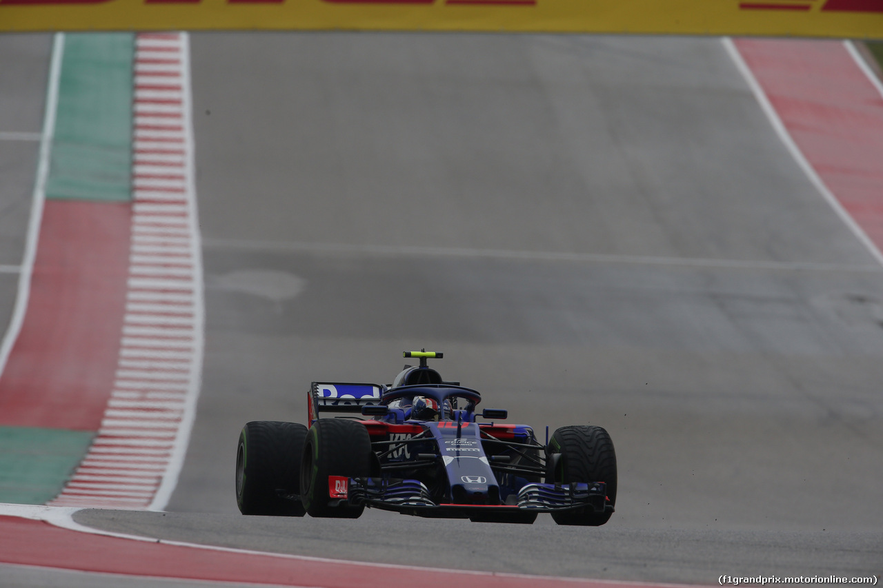 GP USA, 19.10.2018- free Practice 1,  Pierre Gasly (FRA) Scuderia Toro Rosso STR13