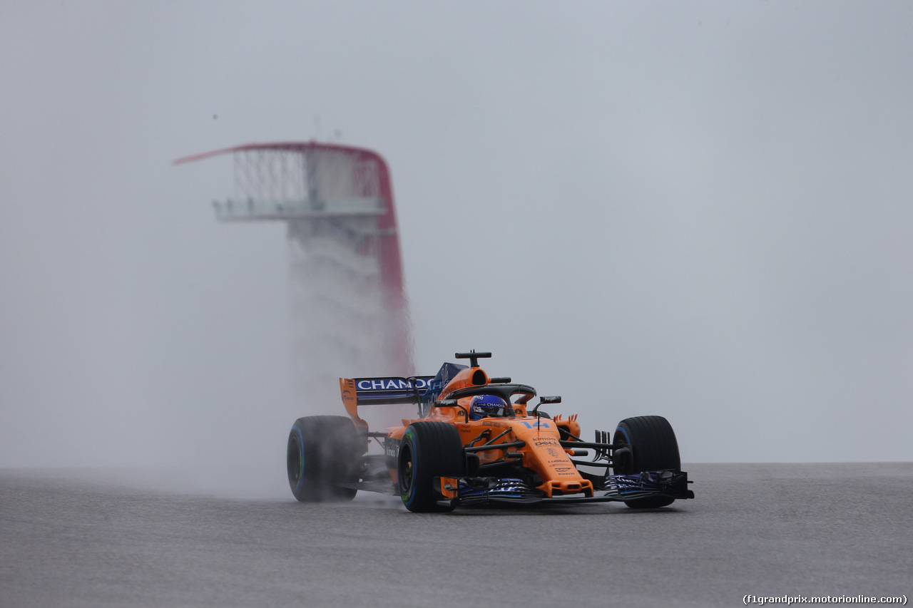 GP USA, 19.10.2018- free Practice 1,  Fernando Alonso (ESP) McLaren Renault MCL33