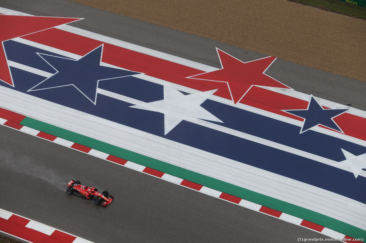 GP USA, 19.10.2018- free Practice 1, Sebastian Vettel (GER) Ferrari SF71H