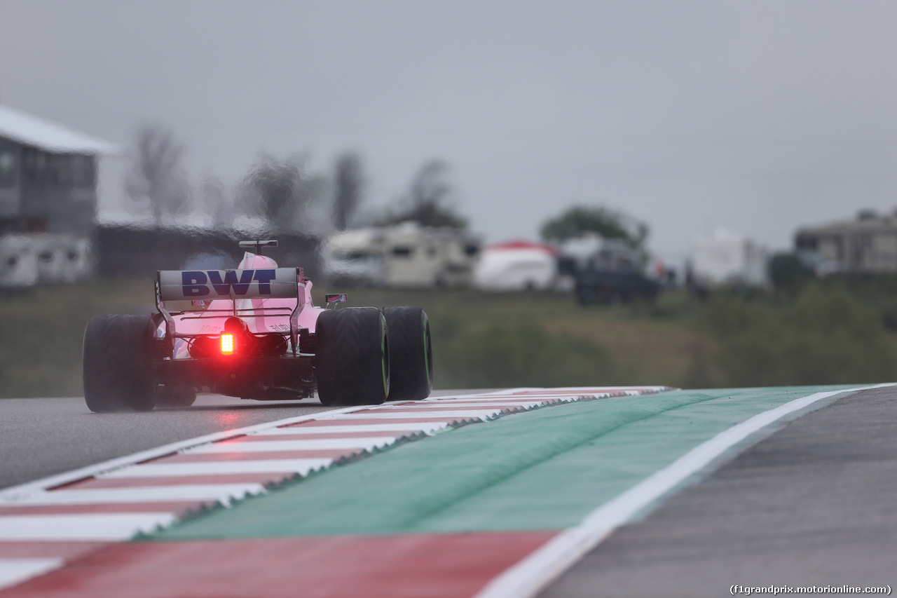 GP USA, 19.10.2018- free Practice 1, Sergio Perez (MEX) Racing Point Force India F1 VJM11