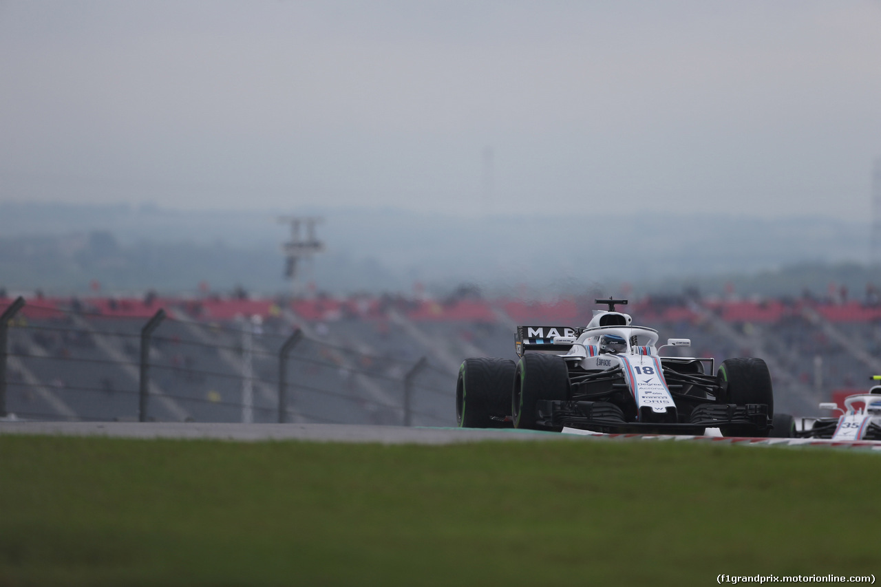 GP USA, 19.10.2018- free Practice 1, Lance Stroll (CDN) Williams FW41