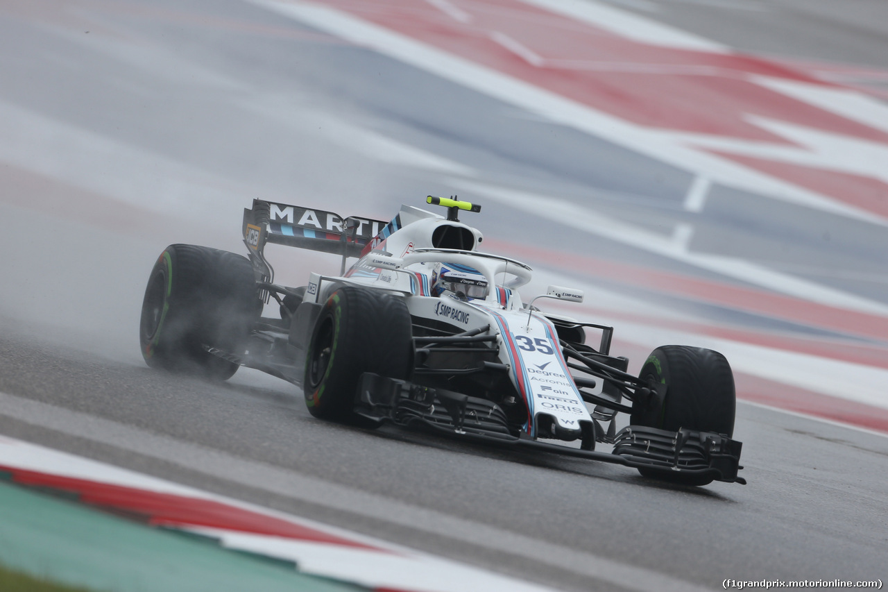 GP USA, 19.10.2018- free Practice 1, Sergej Sirotkin (RUS) Williams F1 Team FW41