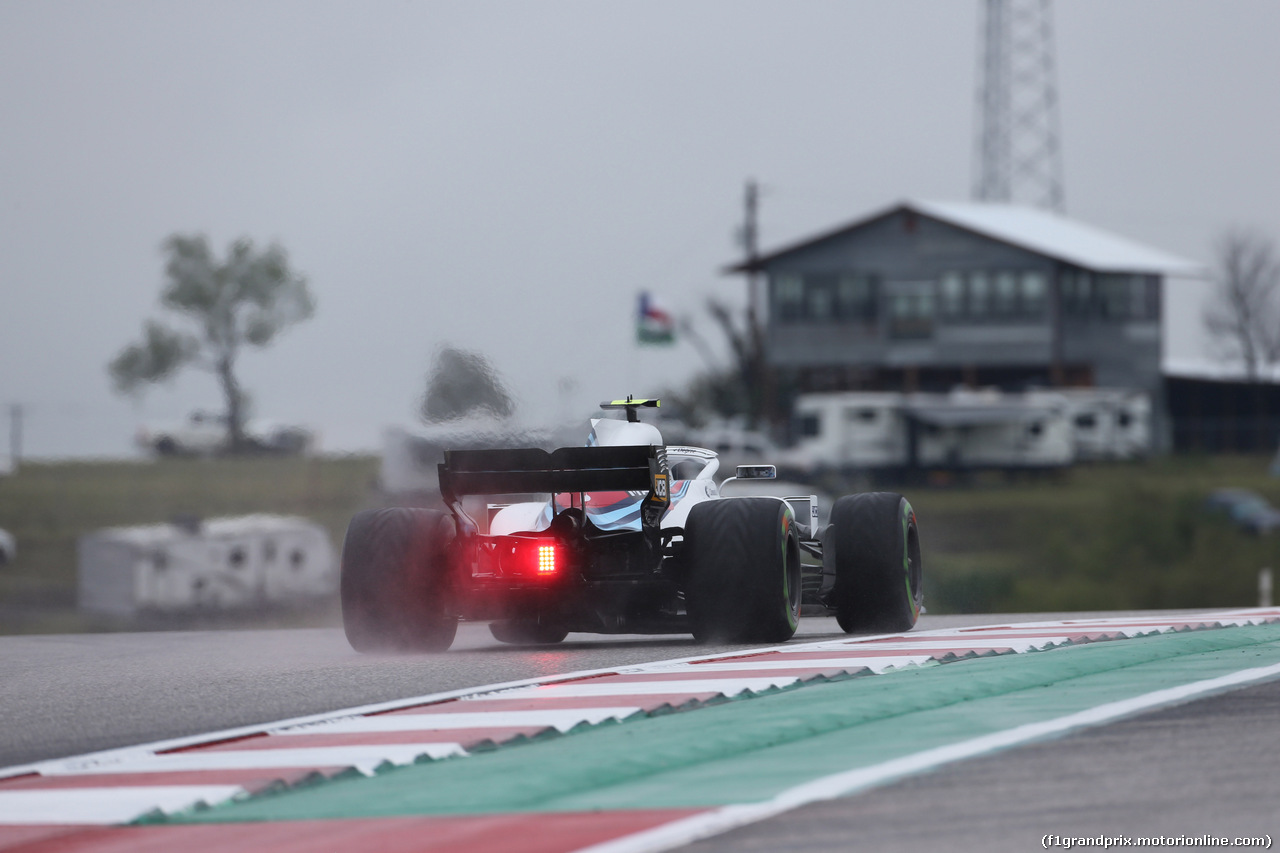 GP USA, 19.10.2018- free Practice 1, Sergej Sirotkin (RUS) Williams F1 Team FW41