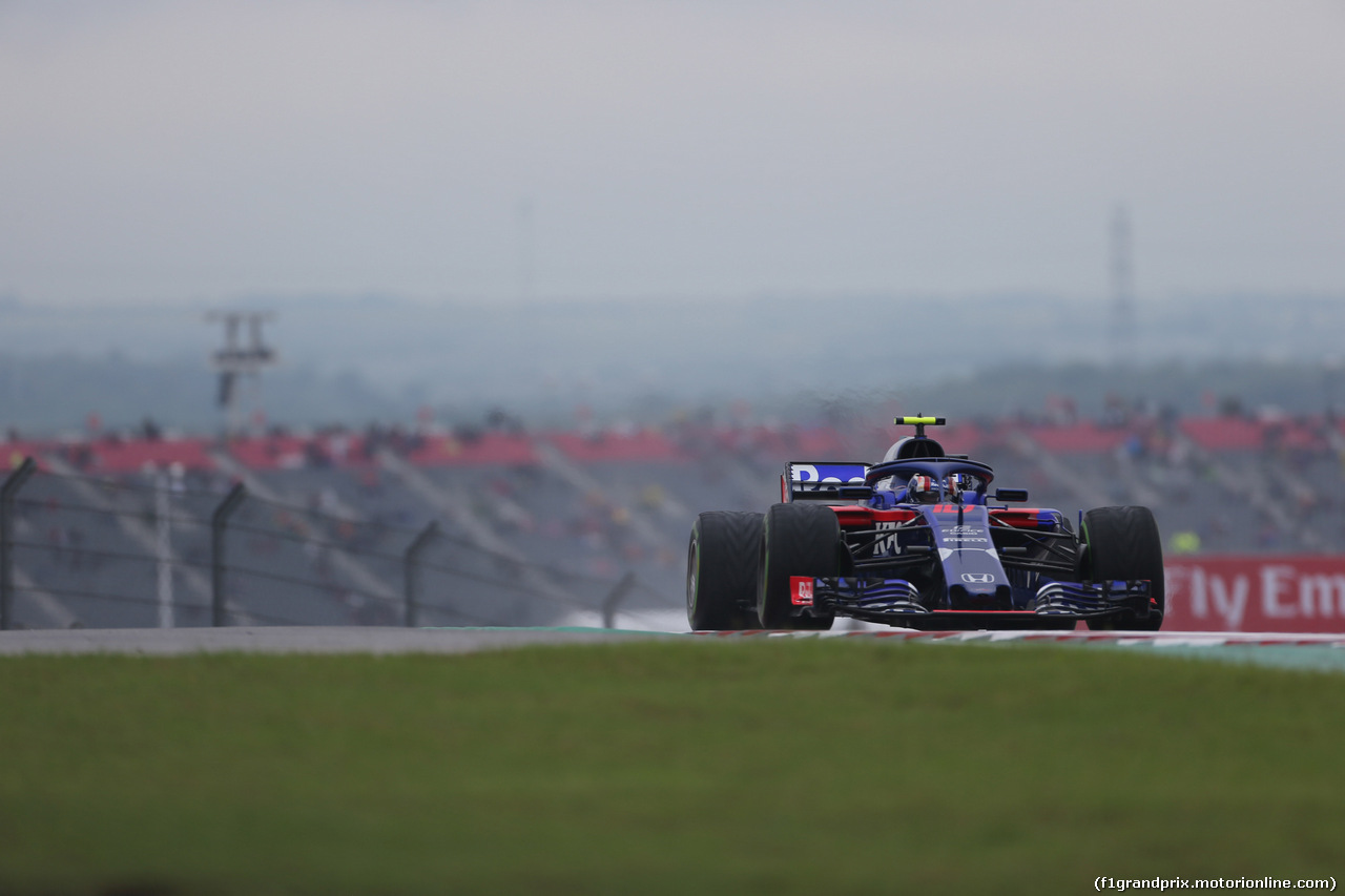 GP USA, 19.10.2018- free Practice 1, Pierre Gasly (FRA) Scuderia Toro Rosso STR13
