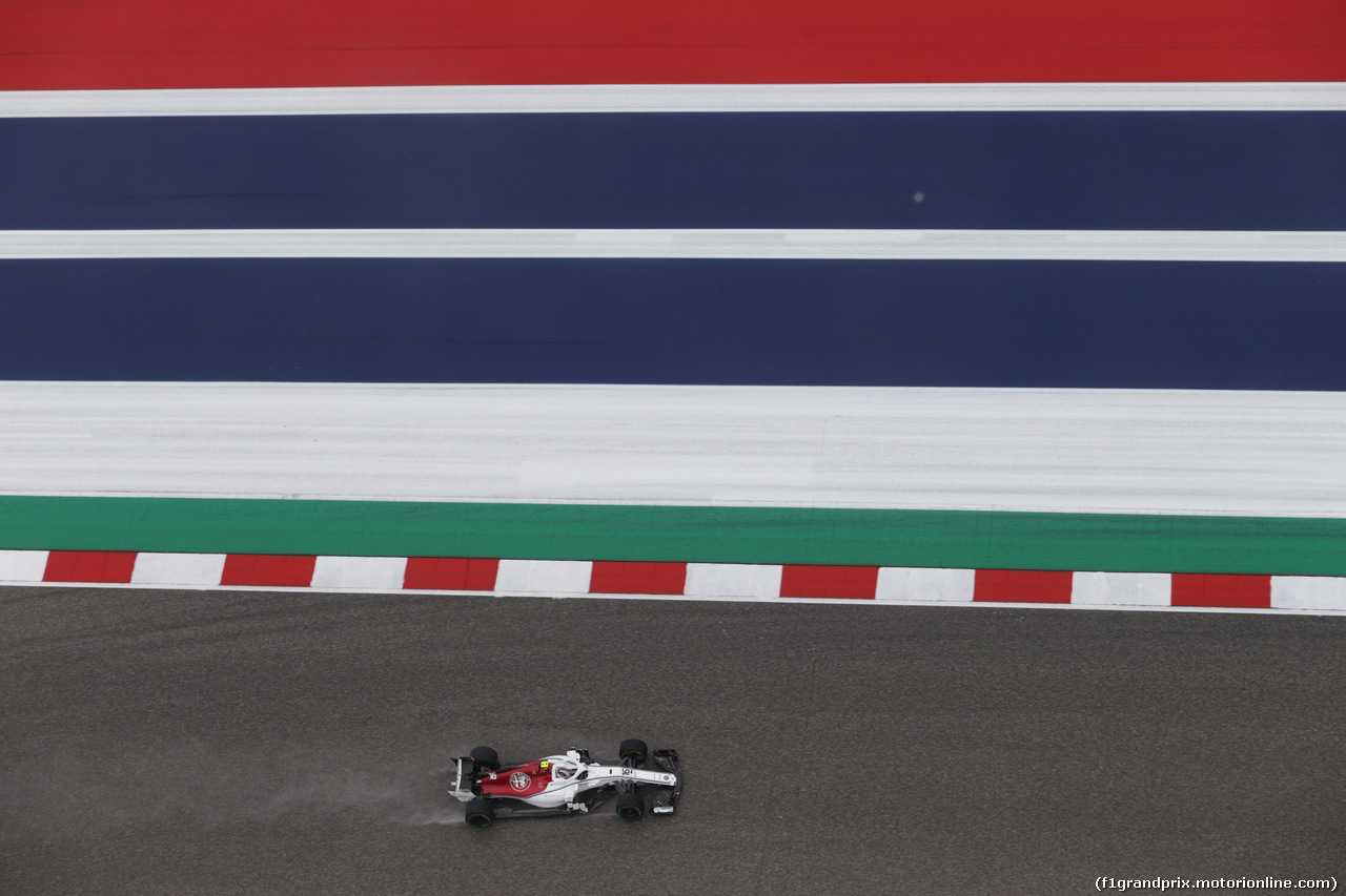 GP USA, 19.10.2018- free Practice 1, Charles Leclerc (GER) Alfa Romeo Sauber C37