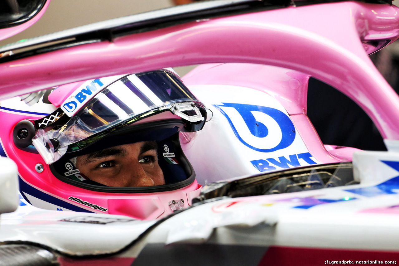 TEST F1 ABU DHABI 27 NOVEMBRE, Sergio Perez (MEX) Racing Point Force India F1 VJM11.
27.11.2018.