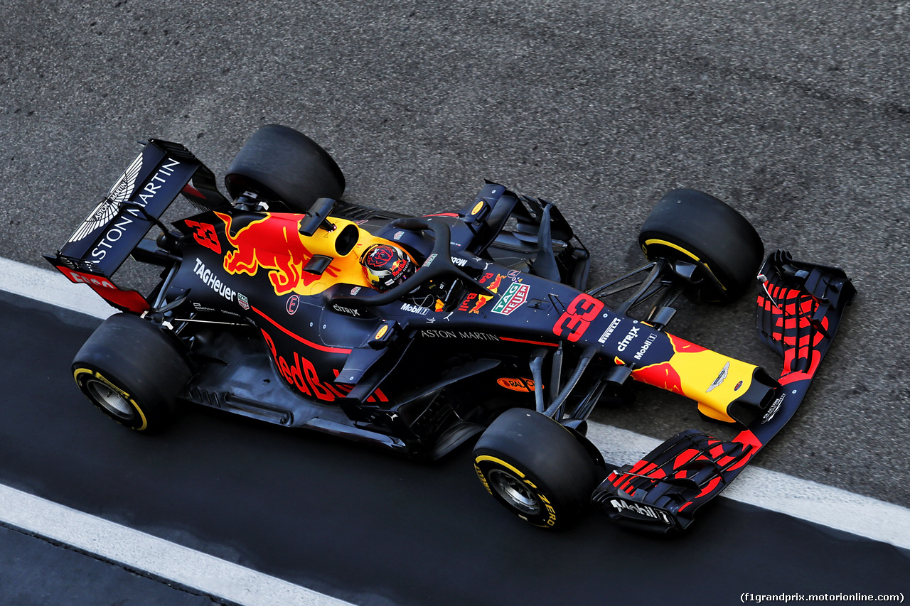 TEST F1 ABU DHABI 27 NOVEMBRE, Max Verstappen (NLD) Red Bull Racing RB14.
27.11.2018.