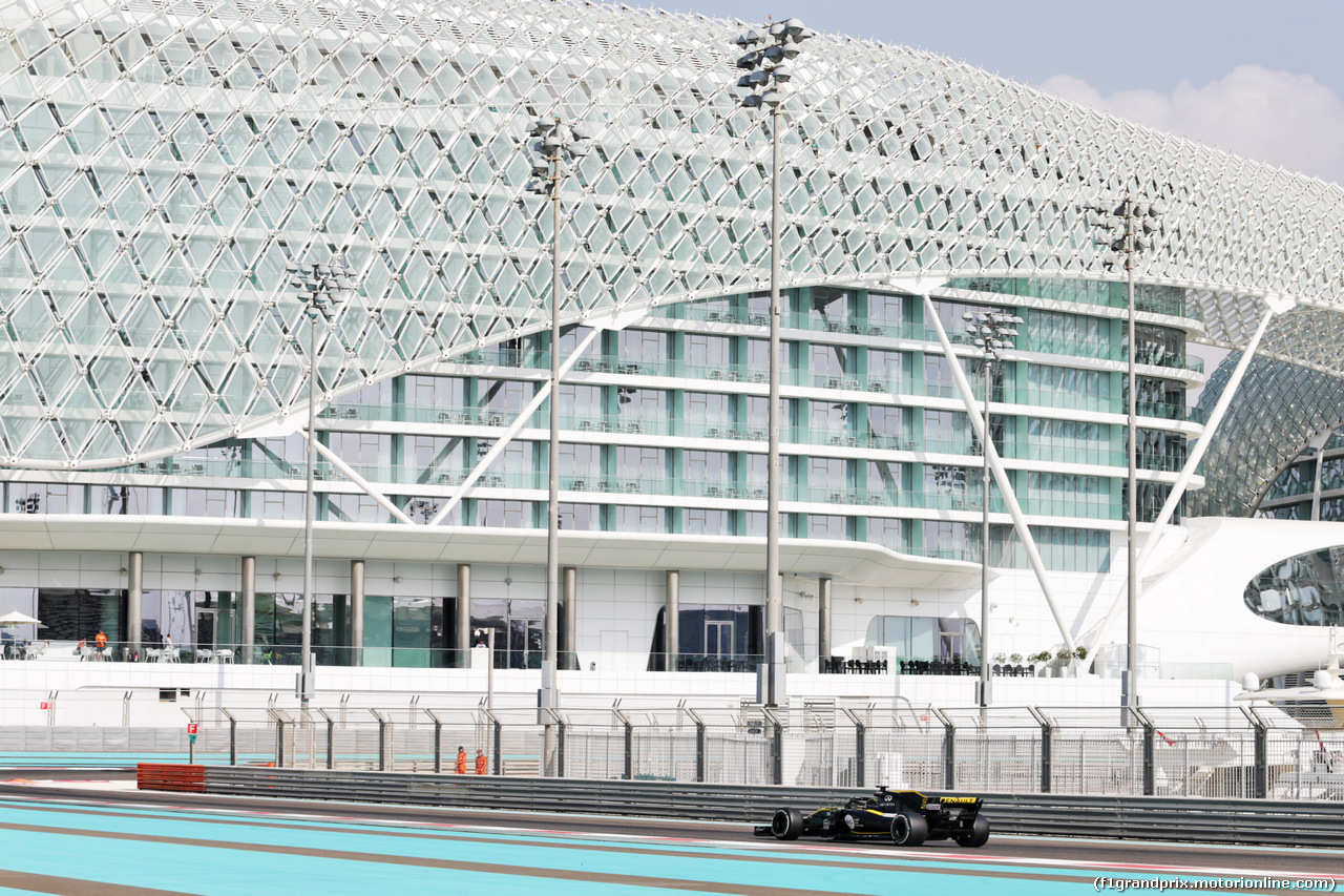 TEST F1 ABU DHABI 27 NOVEMBRE, Nico Hulkenberg (GER) Renault Sport F1 Team RS18.
27.11.2018.