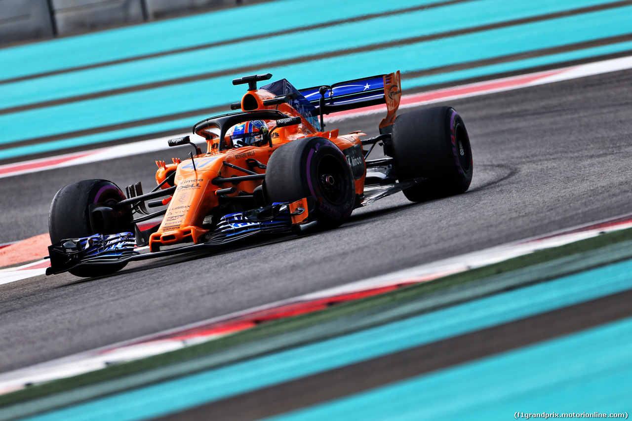 TEST F1 ABU DHABI 27 NOVEMBRE, Lando Norris (GBR) McLaren MCL33 Test Driver.
27.11.2018.