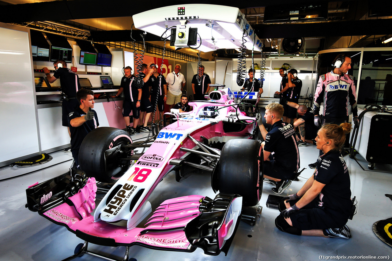 TEST F1 ABU DHABI 27 NOVEMBRE, Lance Stroll (CDN) Racing Point Force India F1 VJM11.
27.11.2018.