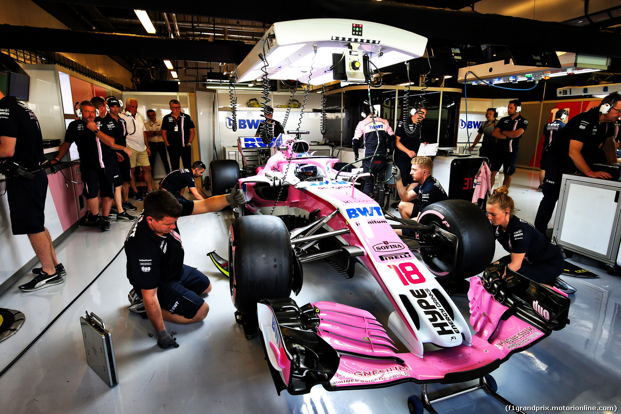 TEST F1 ABU DHABI 27 NOVEMBRE, Lance Stroll (CDN) Racing Point Force India F1 VJM11.
27.11.2018.