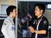 TEST F1 ABU DHABI 27 NOVEMBRE, (L to R): Sergio Perez (MEX) Racing Point Force India F1 VJM11 with Jun Matsuzaki (JPN) Racing Point Force India F1 Team Senior Tyre Engineer.
27.11.2018.