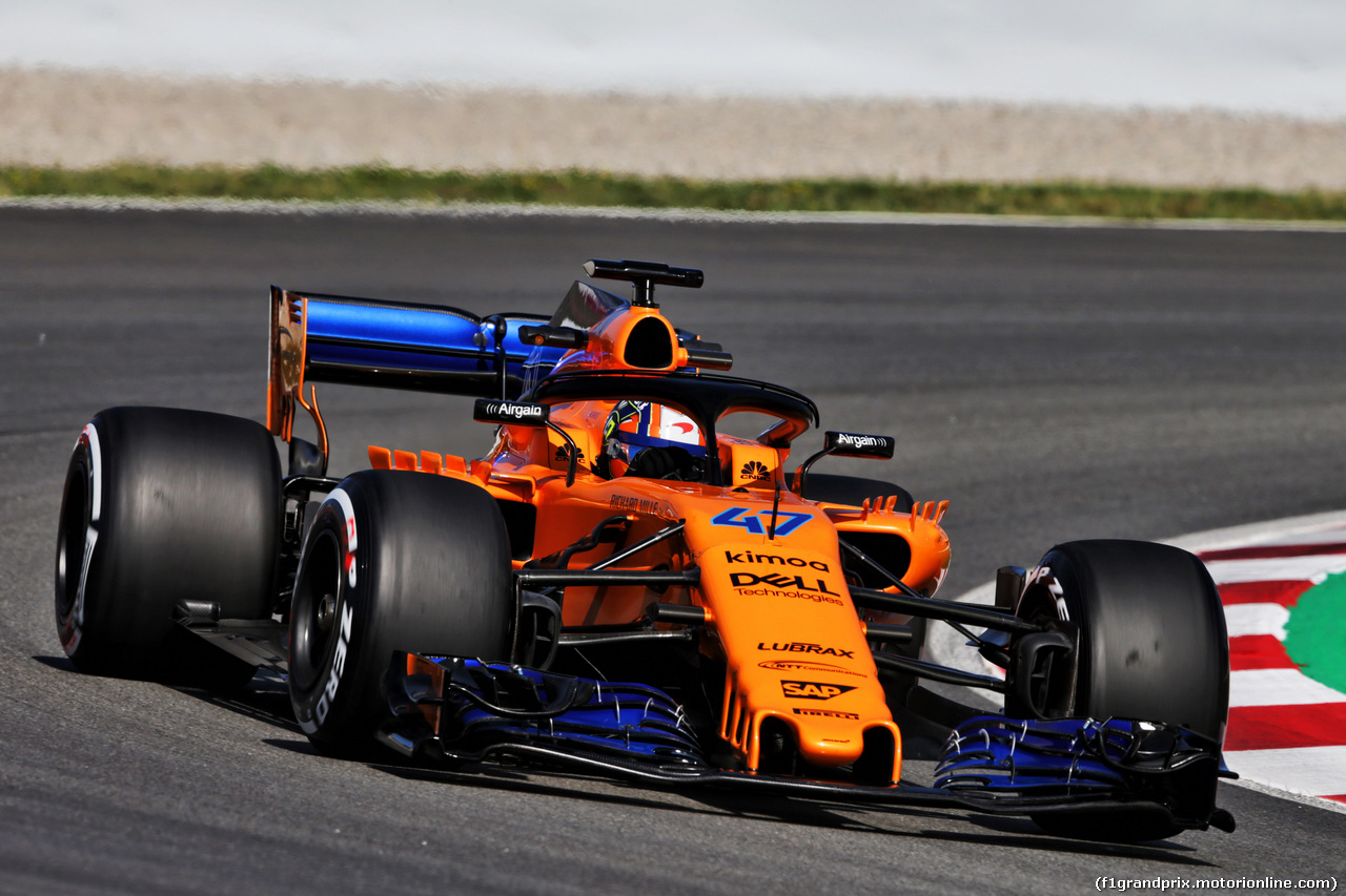 TEST F1 BARCELLONA 15 MAGGIO, Lando Norris (GBR) McLaren MCL33 Test Driver.
15.05.2018.