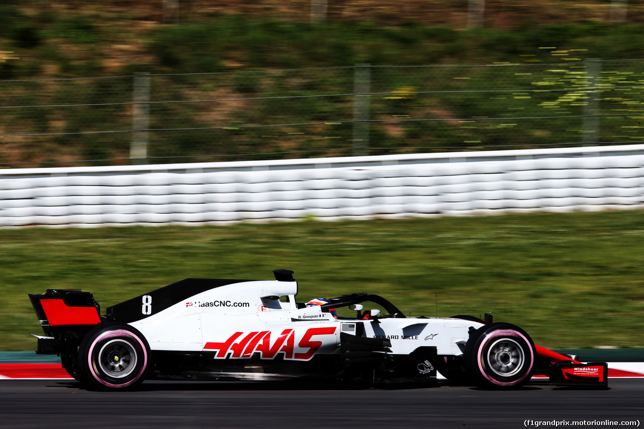 TEST F1 BARCELLONA 15 MAGGIO, Romain Grosjean (FRA) Haas F1 Team VF-18.
15.05.2018.