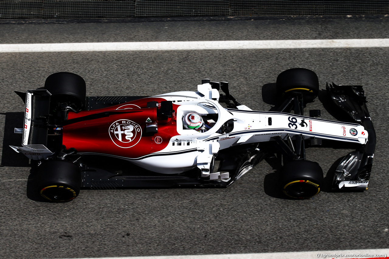 TEST F1 BARCELLONA 15 MAGGIO, Antonio Giovinazzi (ITA) Sauber C37 Test Driver.
15.05.2018.