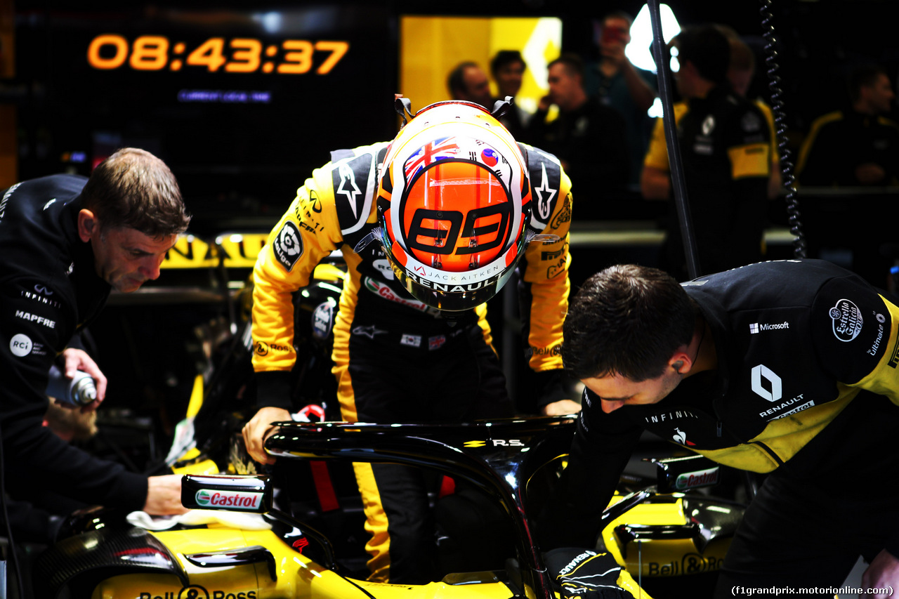 TEST F1 BARCELLONA 16 MAGGIO, Jack Aitken (GBR) / (KOR) Renault Sport F1 Team RS18 Test e Reserve Driver.
16.05.2018.