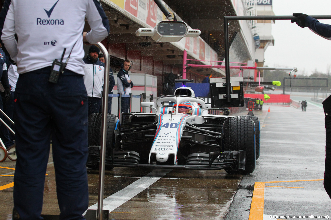 TEST F1 BARCELLONA 1 MARZO, 28.02.2018 - Robert Kubica (POL) Williams FW41 Reserve e Development Driver