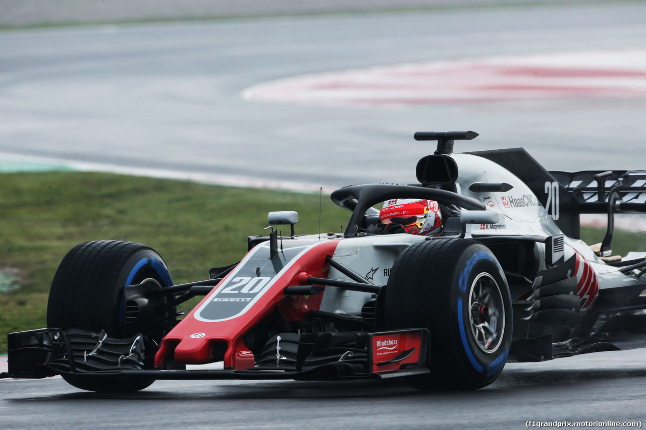 TEST F1 BARCELLONA 1 MARZO, Kevin Magnussen (DEN) Haas VF-18.
01.03.2018.