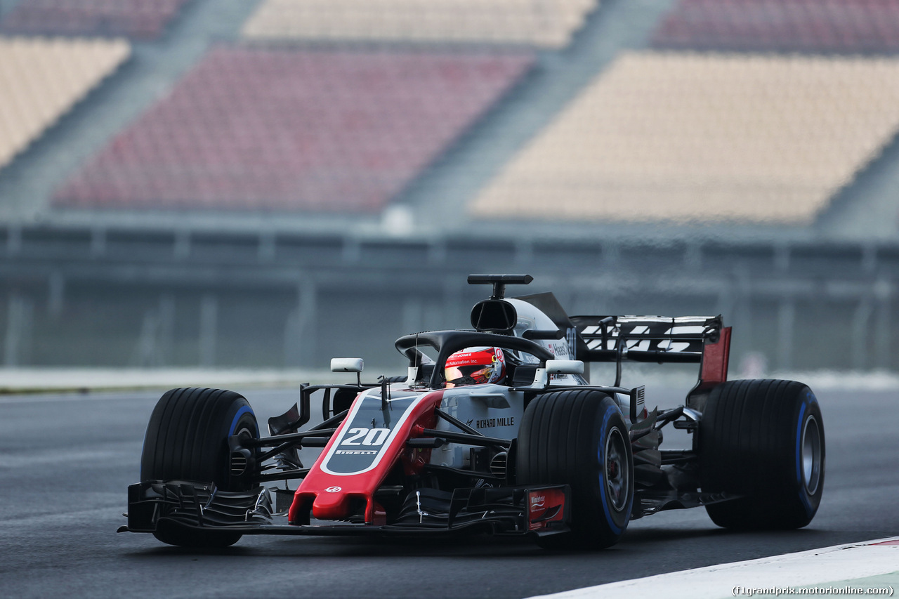 TEST F1 BARCELLONA 1 MARZO, Kevin Magnussen (DEN) Haas VF-18.
01.03.2018.