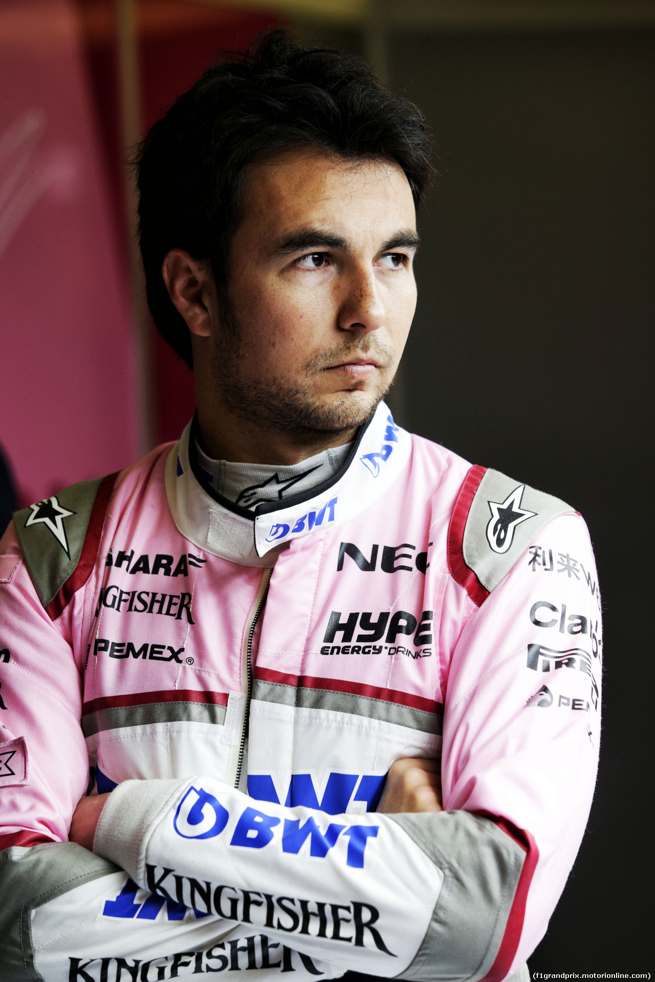 TEST F1 BARCELLONA 1 MARZO, Sergio Perez (MEX) Sahara Force India F1.
01.03.2018.
