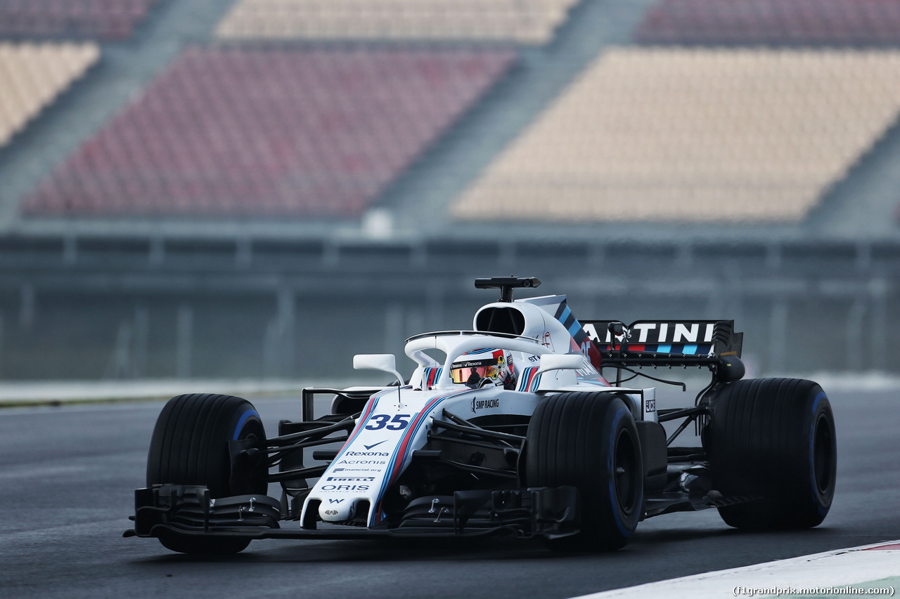 TEST F1 BARCELLONA 1 MARZO, Sergey Sirotkin (RUS) Williams FW41.
01.03.2018.