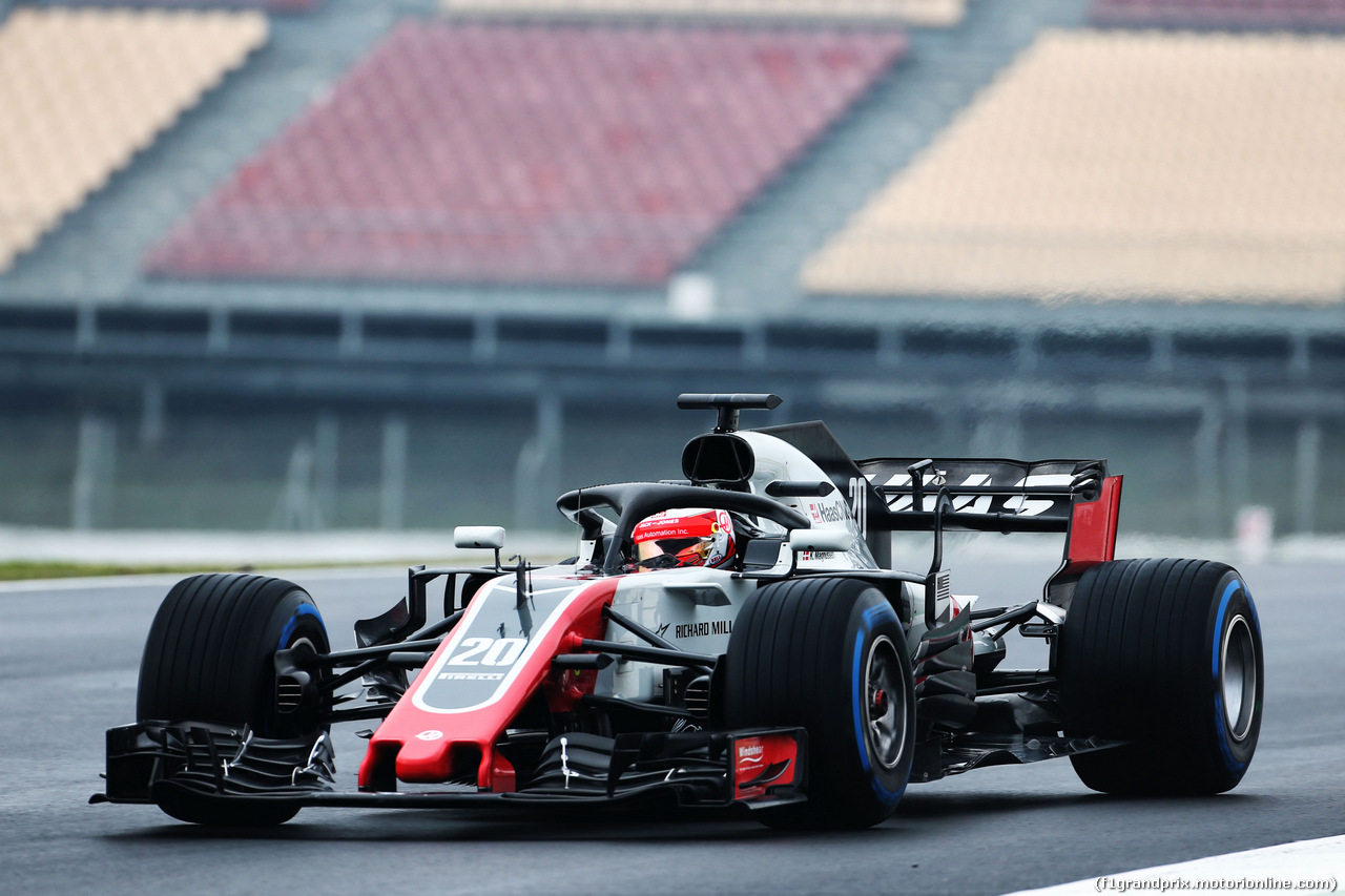 TEST F1 BARCELLONA 1 MARZO, Kevin Magnussen (DEN) Haas VF-18.
01.03.2018.