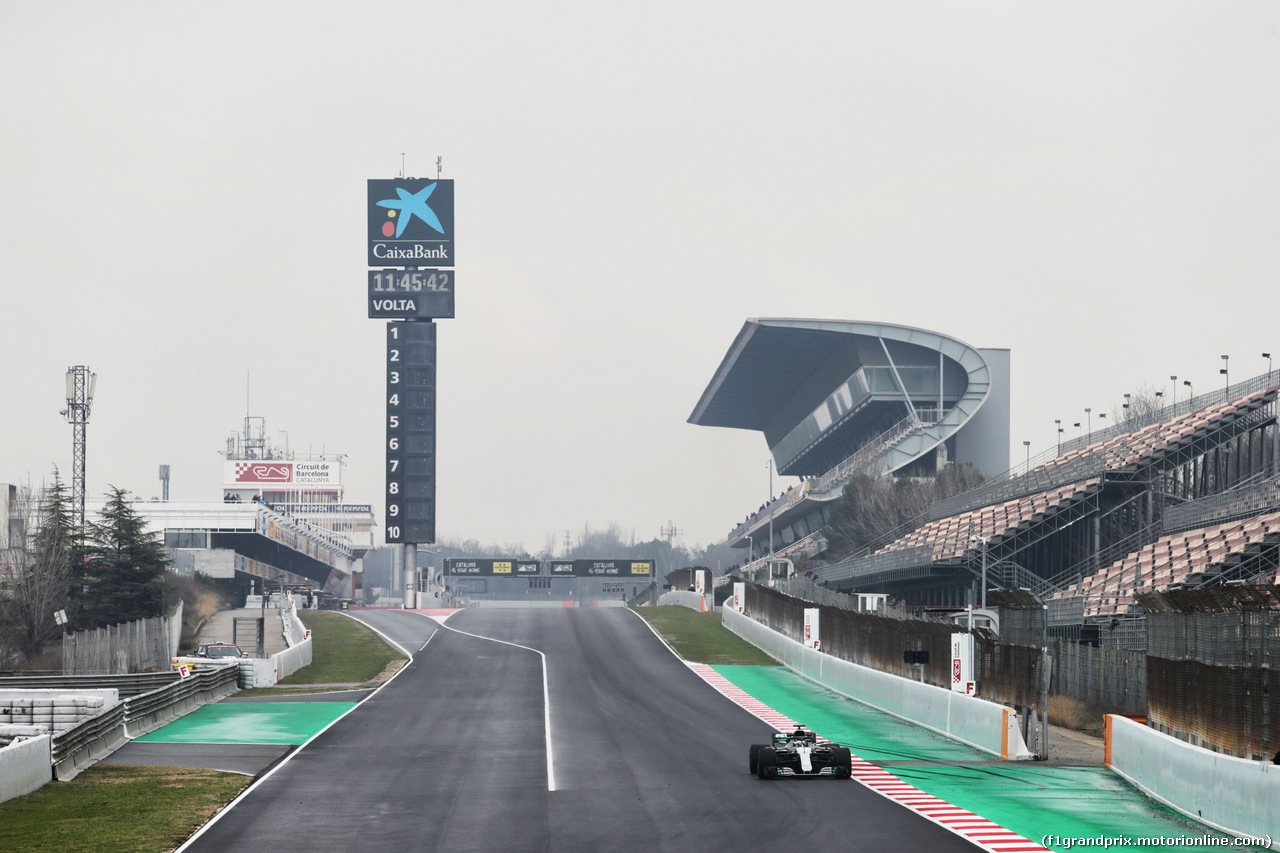 TEST F1 BARCELLONA 1 MARZO, Valtteri Bottas (FIN) Mercedes AMG F1 W09.
01.03.2018.