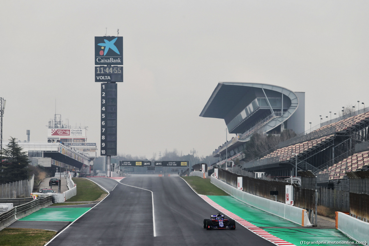 TEST F1 BARCELLONA 1 MARZO, Pierre Gasly (FRA) Scuderia Toro Rosso STR13.
01.03.2018.