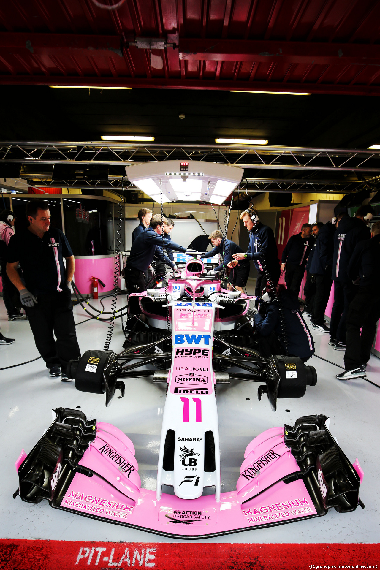 TEST F1 BARCELLONA 1 MARZO, Sergio Perez (MEX) Sahara Force India F1 VJM11.
01.03.2018.