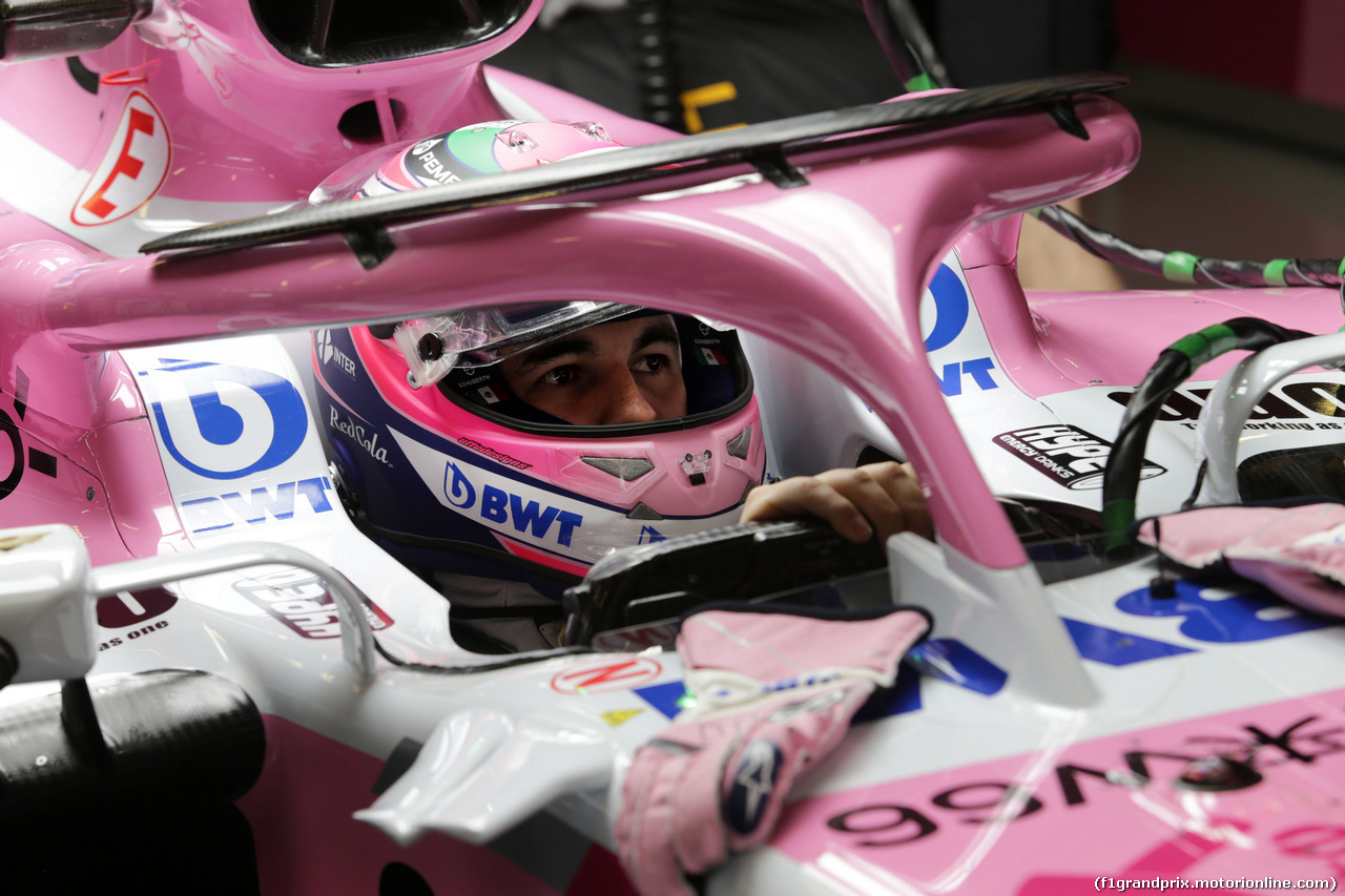 TEST F1 BARCELLONA 1 MARZO, Sergio Perez (MEX) Sahara Force India F1 VJM11.
01.03.2018.