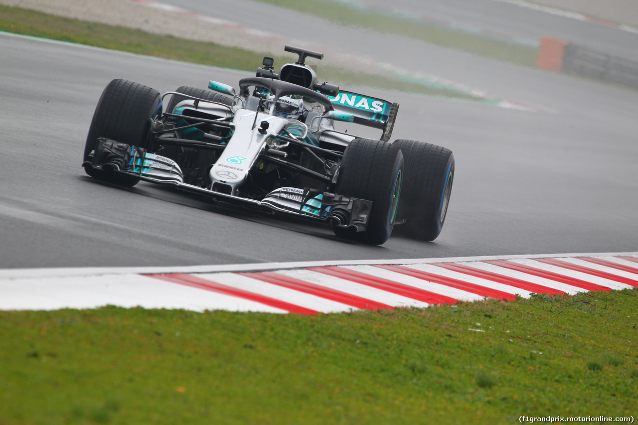 TEST F1 BARCELLONA 1 MARZO, 01.03.2018 - Valtteri Bottas (FIN) Mercedes AMG F1 W09