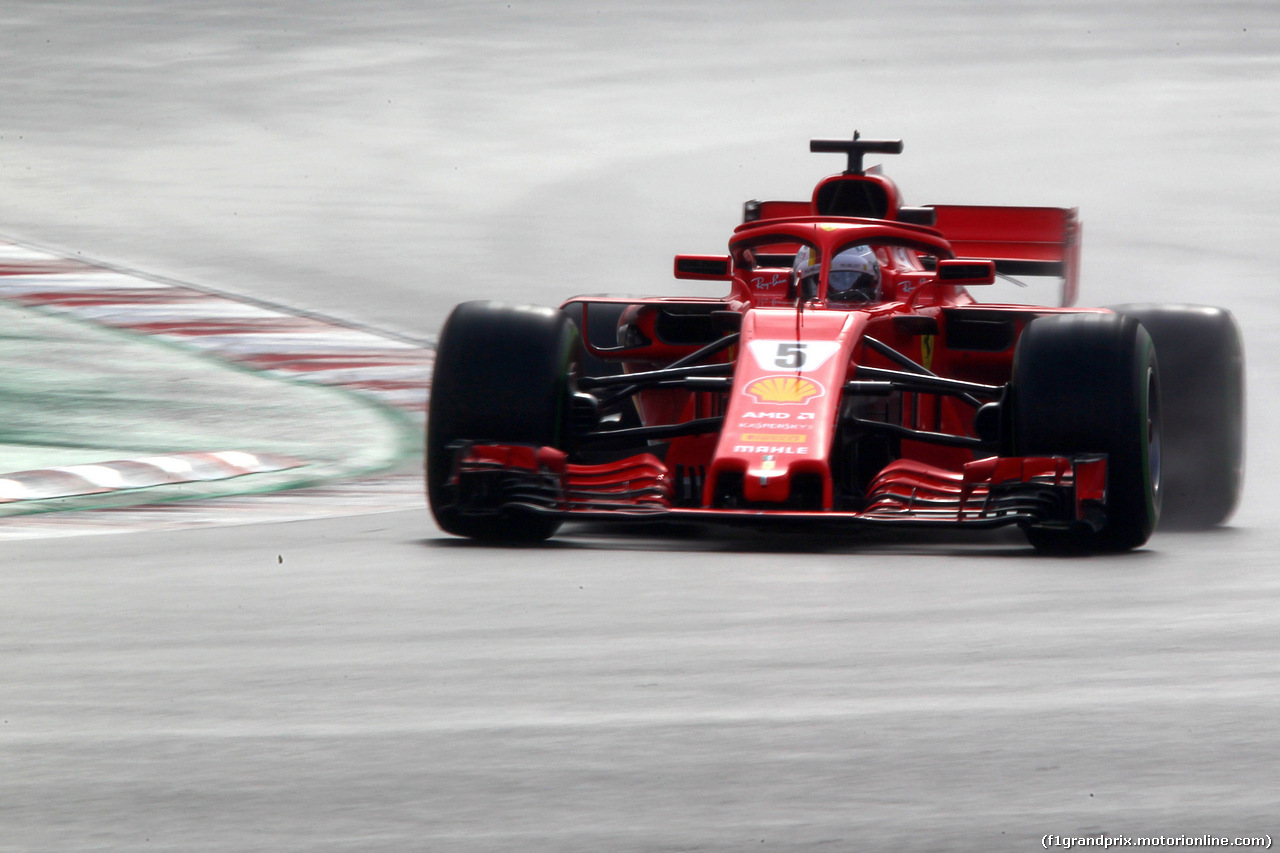 TEST F1 BARCELLONA 1 MARZO, 01.03.2018 - Sebastian Vettel (GER) Ferrari SF71H