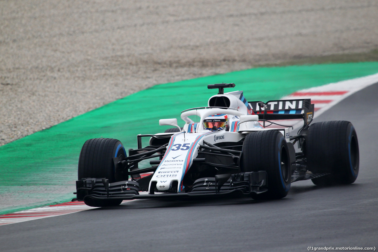 TEST F1 BARCELLONA 1 MARZO, 01.03.2018 - Sergey Sirotkin (RUS) Williams FW41