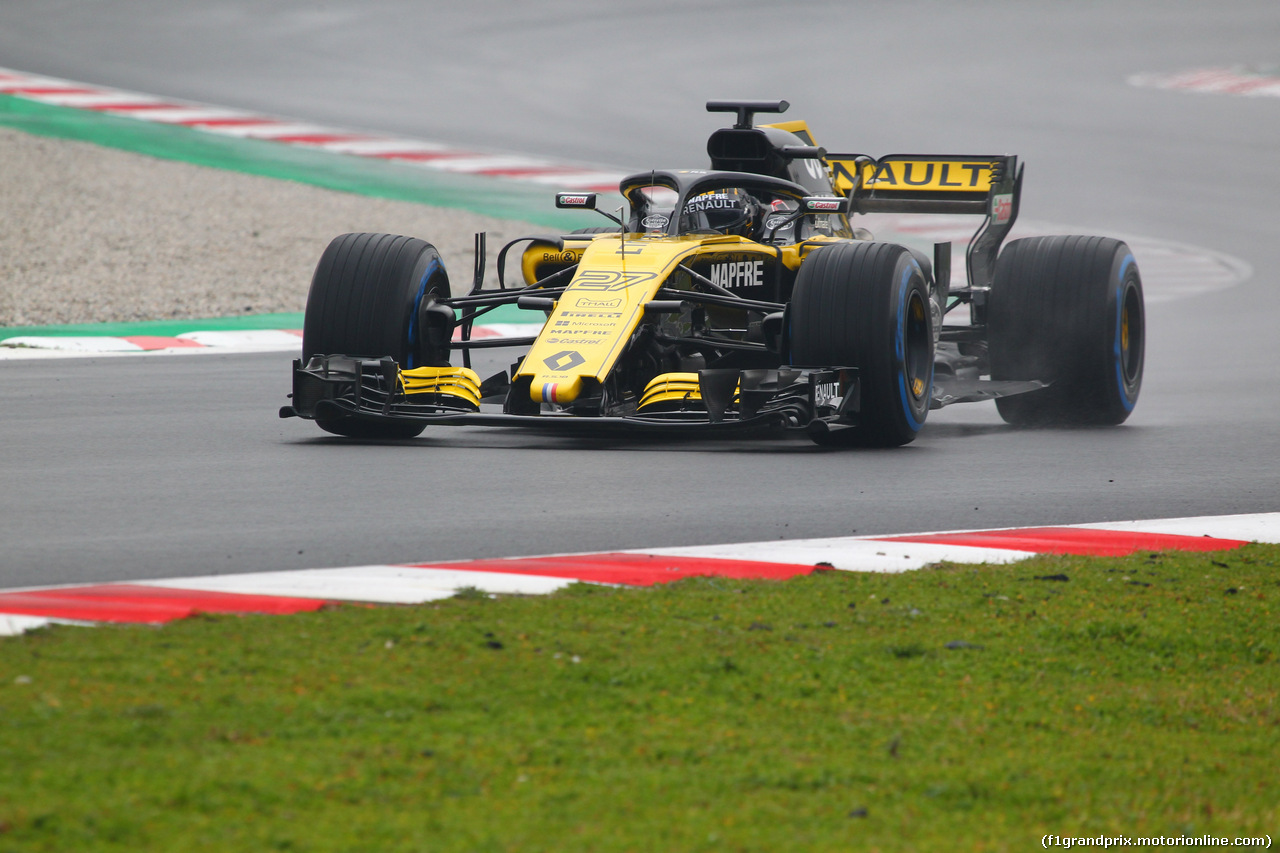 TEST F1 BARCELLONA 1 MARZO, 01.03.2018 - Nico Hulkenberg (GER) Renault Sport F1 Team RS18