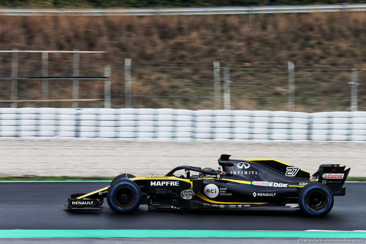 TEST F1 BARCELLONA 1 MARZO, Nico Hulkenberg (GER) Renault Sport F1 Team RS18.
01.03.2018.