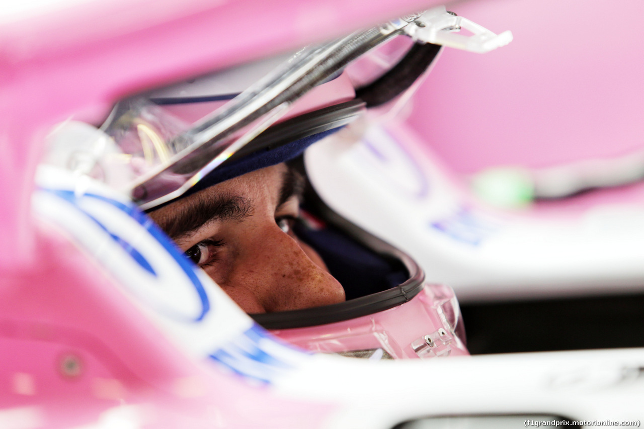 TEST F1 BARCELLONA 1 MARZO, Sergio Perez (MEX) Sahara Force India F1 VJM11.
01.03.2018.