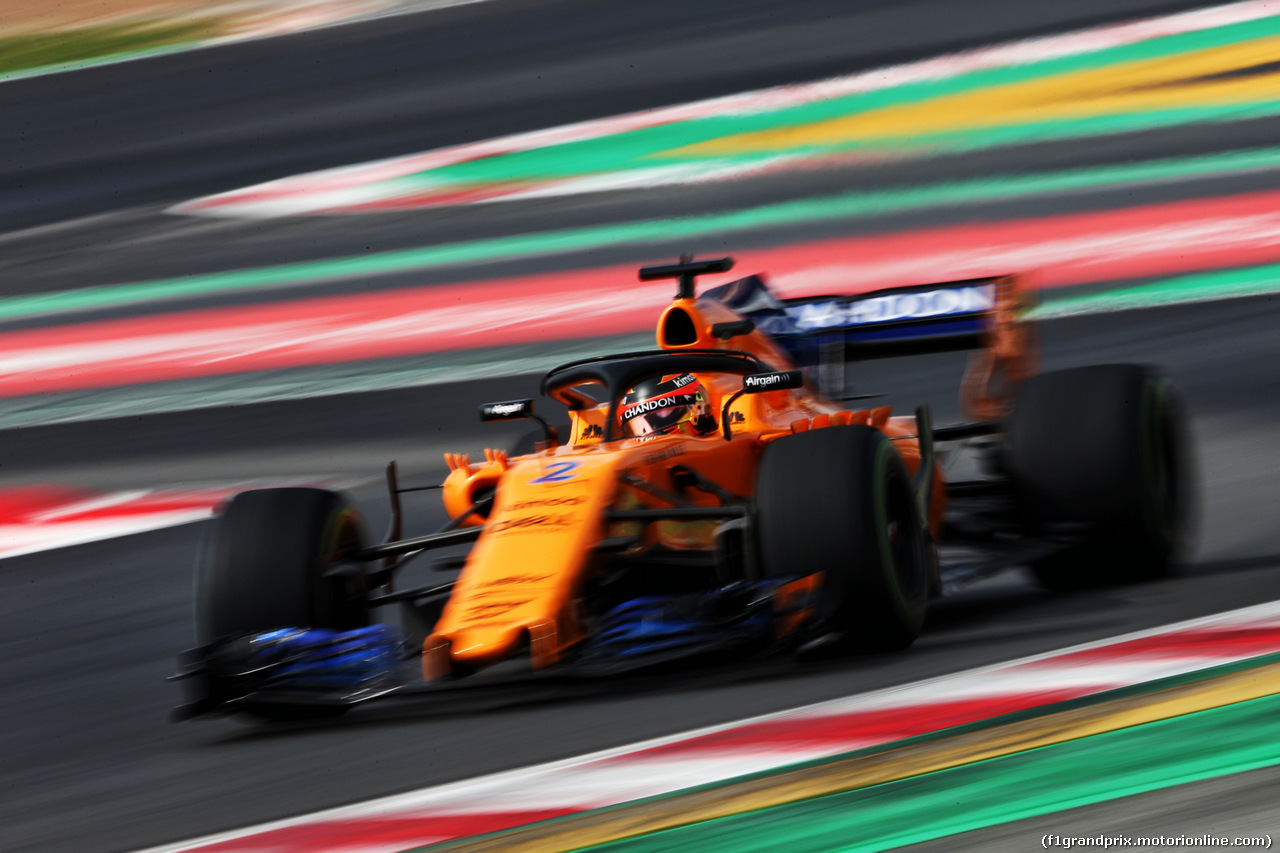 TEST F1 BARCELLONA 1 MARZO, Stoffel Vandoorne (BEL) McLaren MCL33.
01.03.2018.